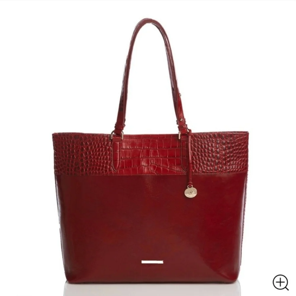 ❤️▪️BRAHMIN▪️ Tansey Chili Laurence Tote - Genuine Leather Wallet Set Bundle